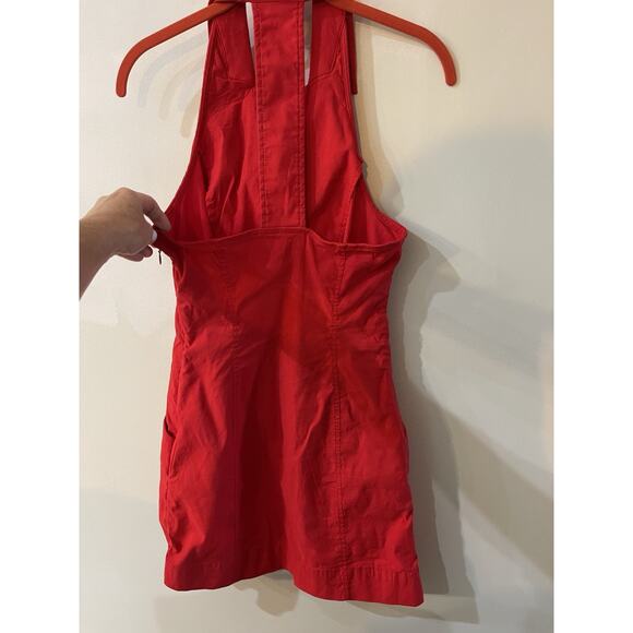 New Anthropologie Maeve Red Sleeveless T-Back Blazer Dress Size XS w/ Pockets - Picture 6 of 7